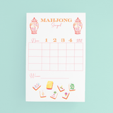 [Taylor Paladino] Mahjong Scorecard Pad - Sunset Tiles - The Pink Pineapple 850