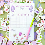 [Taylor Paladino] Mahjong Scorecard Pad - Taylor Tiles - The Pink Pineapple 850