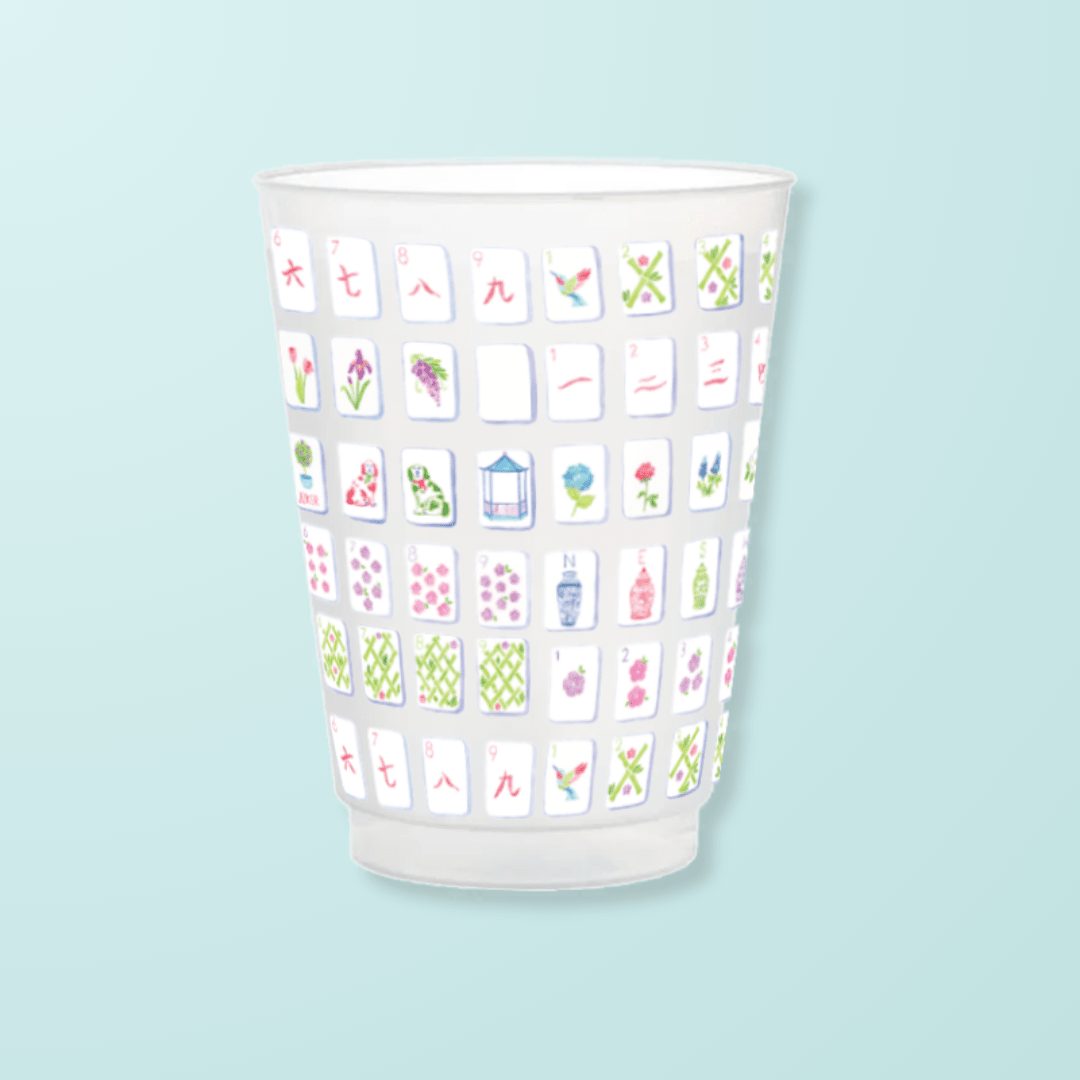 [Taylor Paladino] Mahjong Tiles Frosted Cups - The Pink Pineapple 850