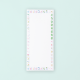 [Taylor Paladino] Sunset Mahjong Tiles Border Listpad - The Pink Pineapple 850