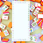 [Taylor Paladino] Sunset Mahjong Tiles Border Listpad - The Pink Pineapple 850