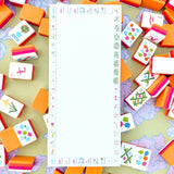 [Taylor Paladino] Sunset Mahjong Tiles Border Listpad - The Pink Pineapple 850