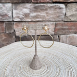 [Taylor Shaye] Bee Top Round Hoops - The Pink Pineapple 850