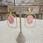[Taylor Shaye] Buttercup Pink Oval Hoops - The Pink Pineapple 850