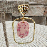 [Taylor Shaye] Buttercup Pink Oval Hoops - The Pink Pineapple 850
