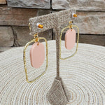 [Taylor Shaye] Buttercup Pink Oval Hoops - The Pink Pineapple 850