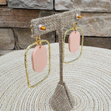 [Taylor Shaye] Buttercup Pink Oval Hoops - The Pink Pineapple 850