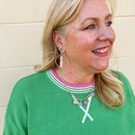 [Taylor Shaye] Camille Stick Hoops - The Pink Pineapple 850