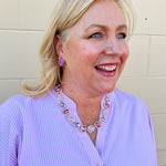 Taylor Shaye Glitter Top Hot Pink Rectangle Hoops - The Pink Pineapple 850