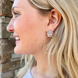 Taylor Shaye Glitter Top Round Hoops - Cherry - The Pink Pineapple 850