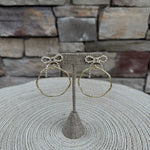 Taylor Shaye Nina Bow Round Hoops - The Pink Pineapple 850