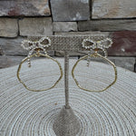 Taylor Shaye Nina Bow Round Hoops - The Pink Pineapple 850