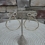 Taylor Shaye Nina Bow Round Hoops - The Pink Pineapple 850