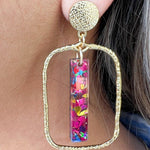 [Taylor Shaye] Pink Unicorn Stick Hoop Earrings - The Pink Pineapple 850