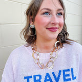 [Taylor Shaye] Rainbow Sequin Sunburst Rectangle Hoops - The Pink Pineapple 850