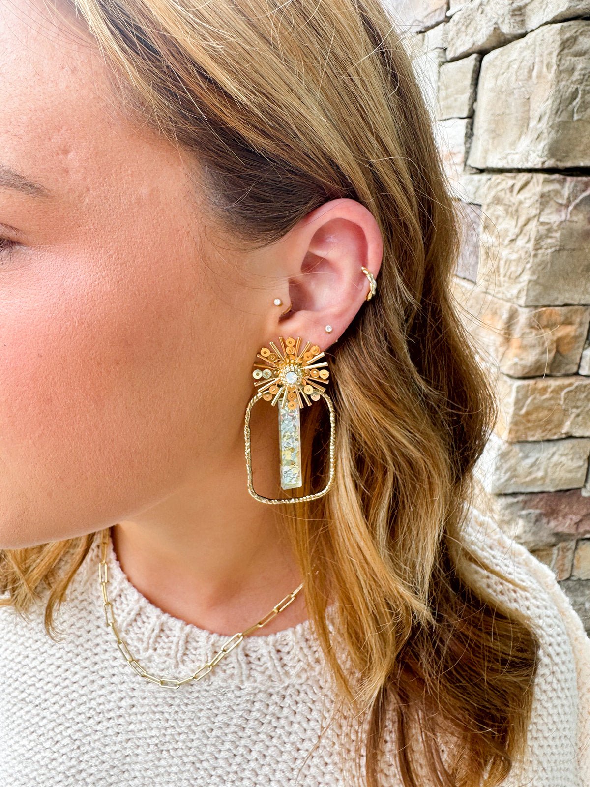 Taylor Shaye Savannah Hoops - The Pink Pineapple 850