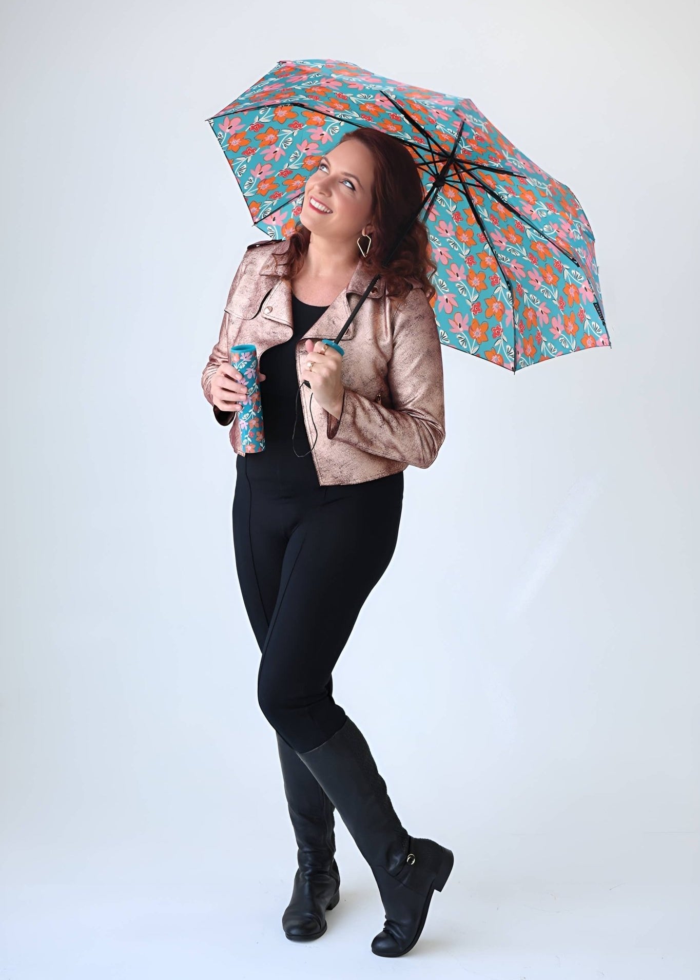 Teal Tango Umbrella in a Bottle - The Pink Pineapple 850