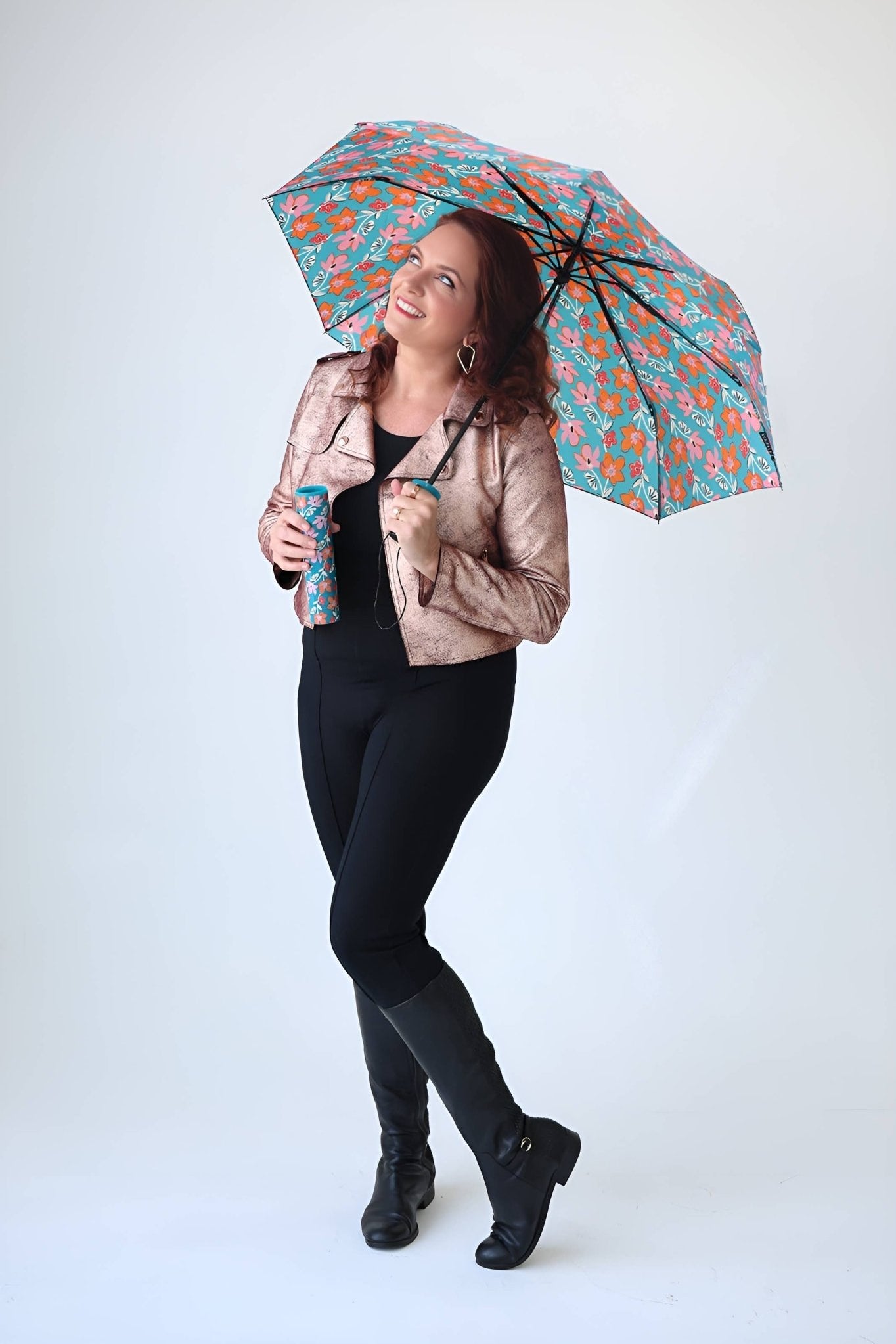 Teal Tango Umbrella in a Bottle - The Pink Pineapple 850