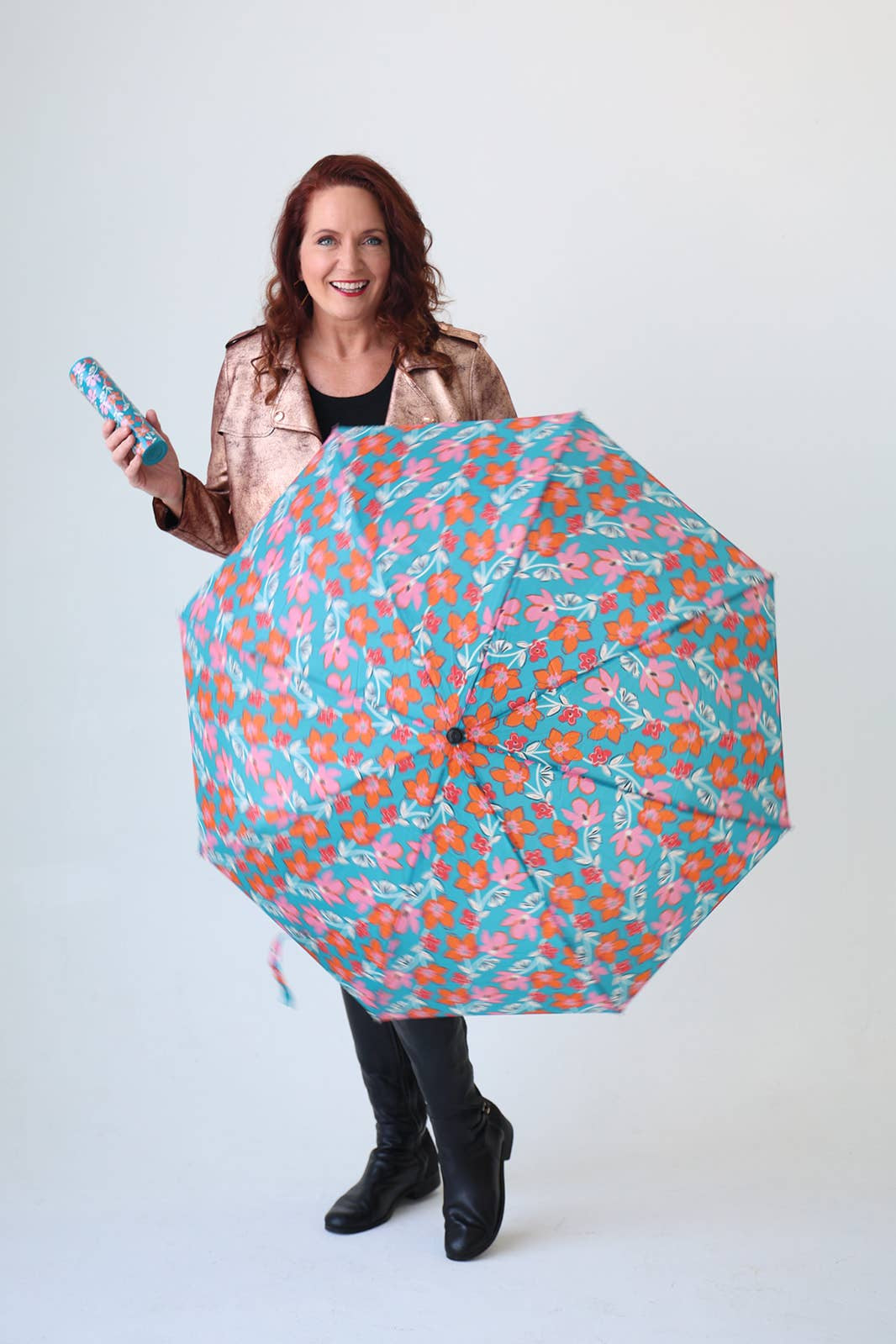 Teal Tango Umbrella in a Bottle - The Pink Pineapple 850