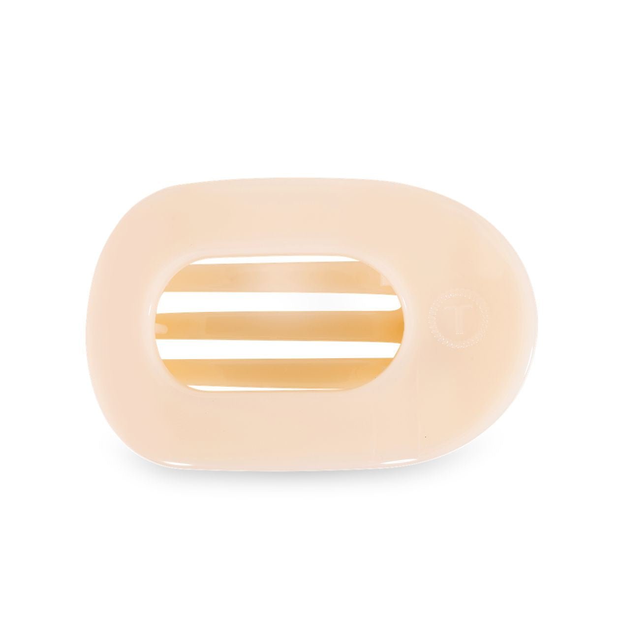 Teleties - Almond Beige - Medium Flat Round Clip - The Pink Pineapple 850