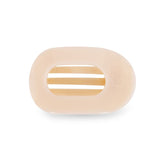 [Teleties] Almond Beige Small Flat Round Hair Clip - The Pink Pineapple 850