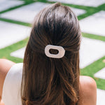 [Teleties] Almond Beige Tiny Flat Round Hair Clip - The Pink Pineapple 850