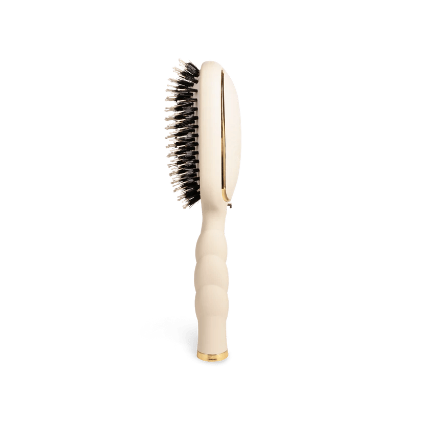 [Teleties] Boar Bristle Brush in Tan - The Pink Pineapple 850