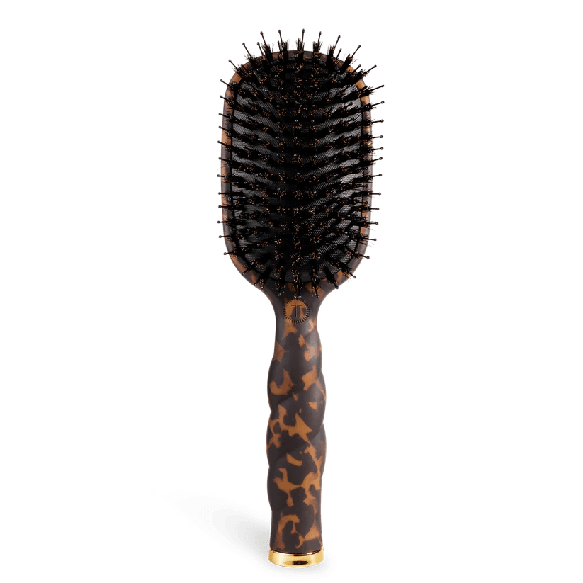 [Teleties] Boar Bristle Brush in Tortoise - The Pink Pineapple 850