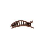 [Teleties] Brown Crocodile Small Flat Round Hair Clip - The Pink Pineapple 850