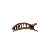 [Teleties] Brown Crocodile Small Flat Round Hair Clip - The Pink Pineapple 850