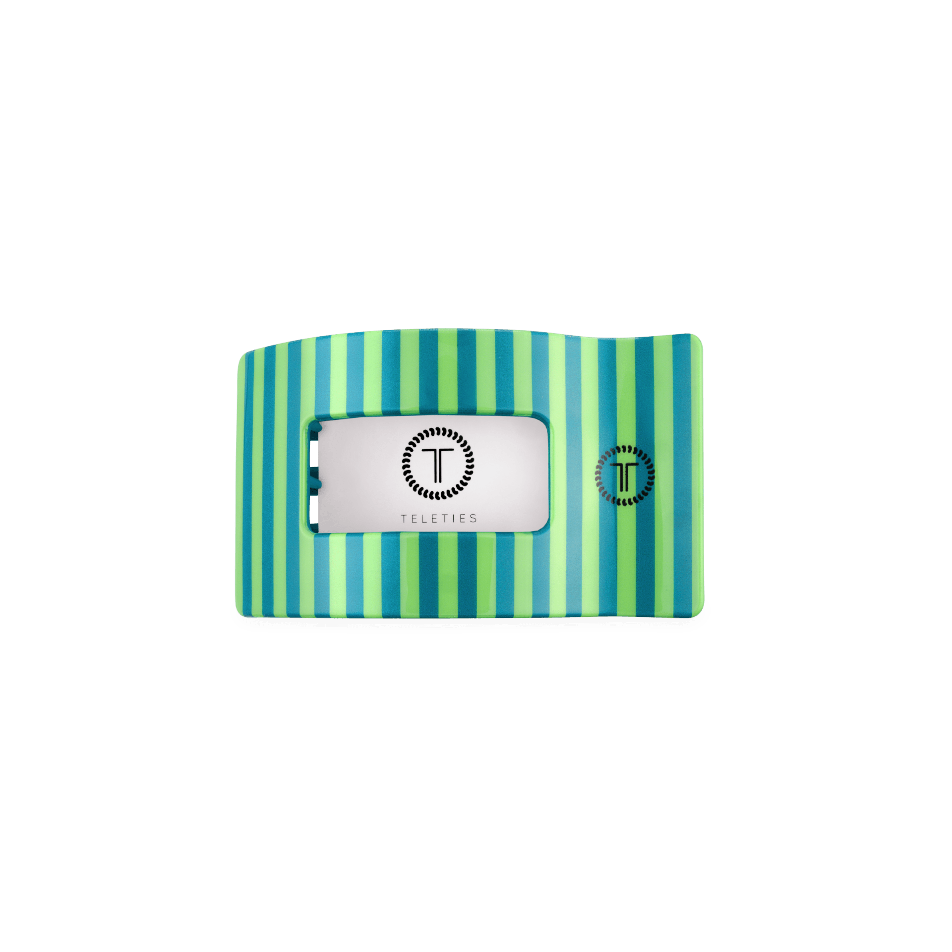 [TELETIES] Cabana Cutie Small Flat Rectangle Hair Clip - The Pink Pineapple 850