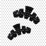 [Teleties] Classic Claw Clip | Medium | Black Polka Dot Party - The Pink Pineapple 850