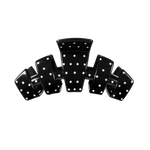 [Teleties] Classic Claw Clip | Medium | Black Polka Dot Party - The Pink Pineapple 850