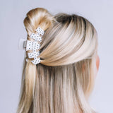 [Teleties] Classic Claw Clip | Medium | White Polka Dot Party - The Pink Pineapple 850