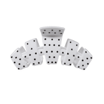 [Teleties] Classic Claw Clip | Medium | White Polka Dot Party - The Pink Pineapple 850