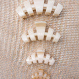 [Teleties] Classic Hair Clip Tiny - Almond Beige - The Pink Pineapple 850