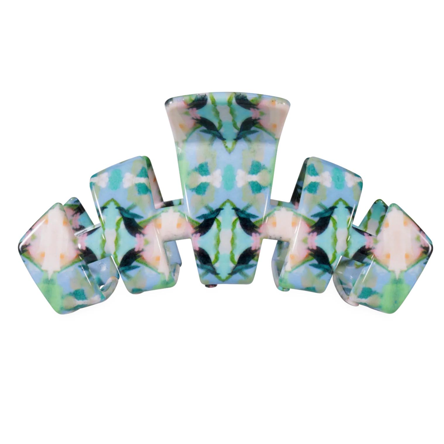 [Teleties] Classic Island House Large Claw Clip - Blue - The Pink Pineapple 850