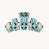 [Teleties] Classic Island House Medium Claw Clip - Blue - The Pink Pineapple 850