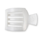 Teleties - Coconut White - Large Flat Square Clip - The Pink Pineapple 850