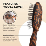 [Teleties] Detangler Brush for Fine Hair in Tortoise - The Pink Pineapple 850
