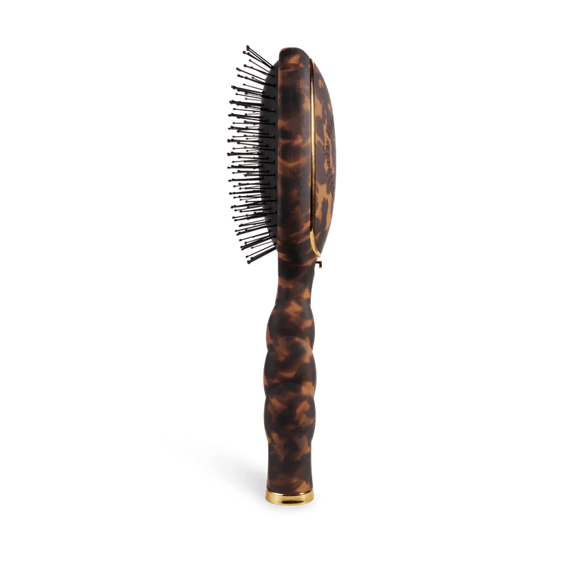 [Teleties] Detangler Brush for Medium Hair in Tortoise - The Pink Pineapple 850
