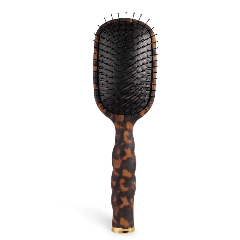 [Teleties] Detangler Brush for Medium Hair in Tortoise - The Pink Pineapple 850