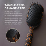 [Teleties] Detangler Brush for Medium Hair in Tortoise - The Pink Pineapple 850