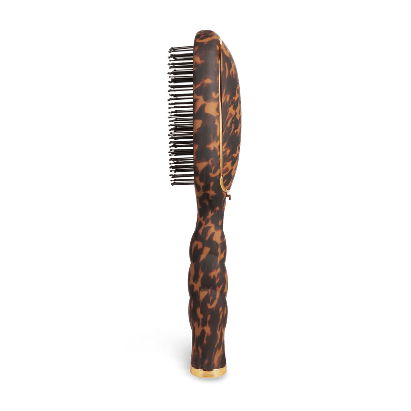 [Teleties] Detangler Brush for Thick Hair in Tortoise - The Pink Pineapple 850