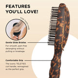 [Teleties] Detangler Brush for Thick Hair in Tortoise - The Pink Pineapple 850