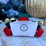 TELETIES Dual Holiday Large Hair Clip - The Pink Pineapple 850