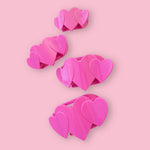 Teleties Flat Hair Clip | Large | Pink Heart to Heart - The Pink Pineapple 850