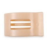 [Teleties] Flat Rectangle Hair Clip Large - Almond Beige - The Pink Pineapple 850