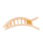[Teleties] Flat Rectangle Hair Clip Large - Almond Beige - The Pink Pineapple 850