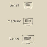 [Teleties] Flat Rectangle Hair Clip | Large | Fir Real - The Pink Pineapple 850